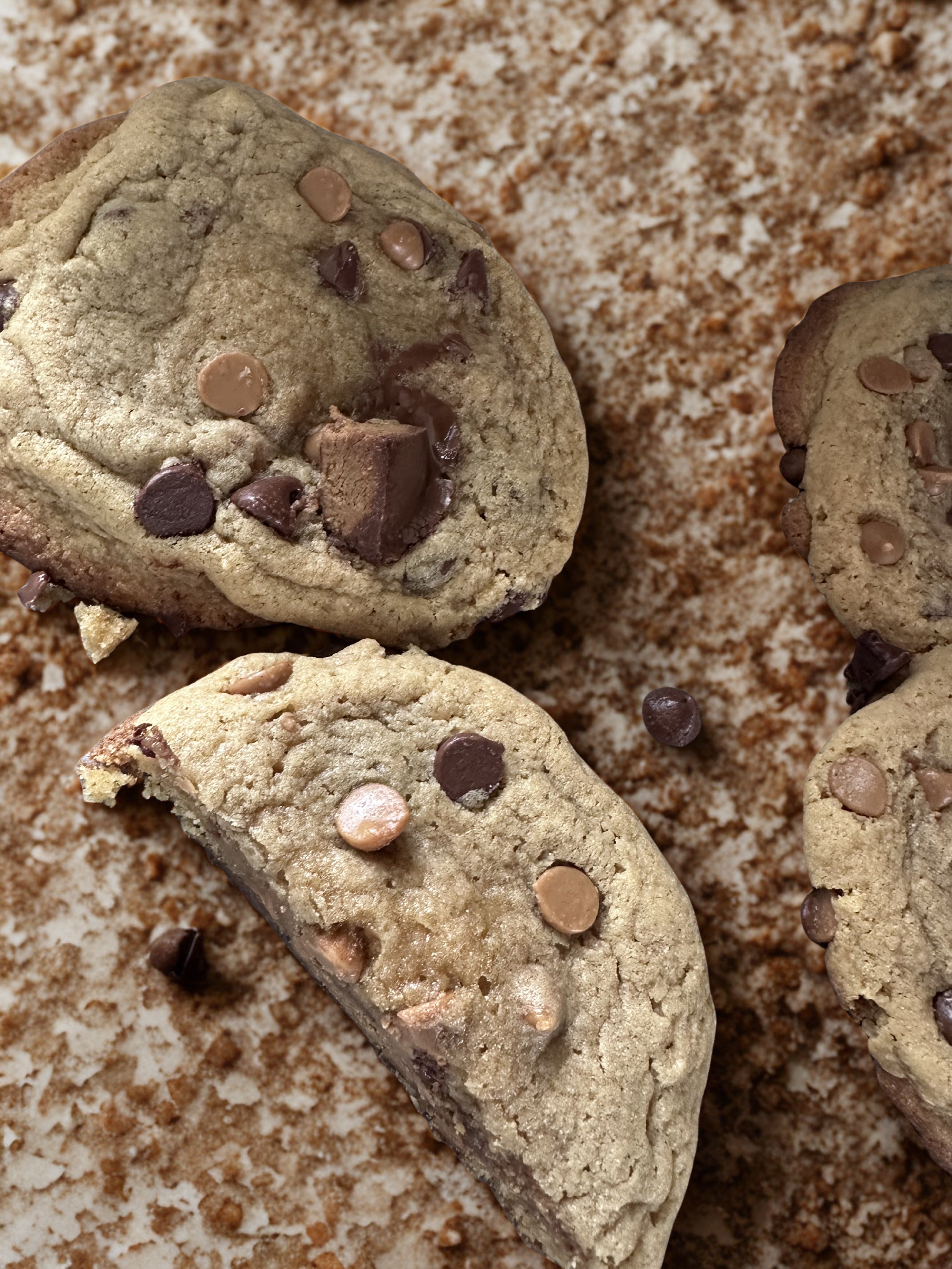 Reese Stuffed Peanut Butter and Chip Cookies