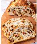 Sun-dried tomato and garlic sourdough