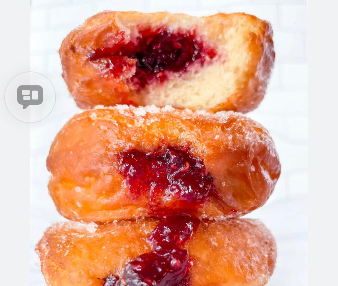 Rasberry Filled Doughnuts