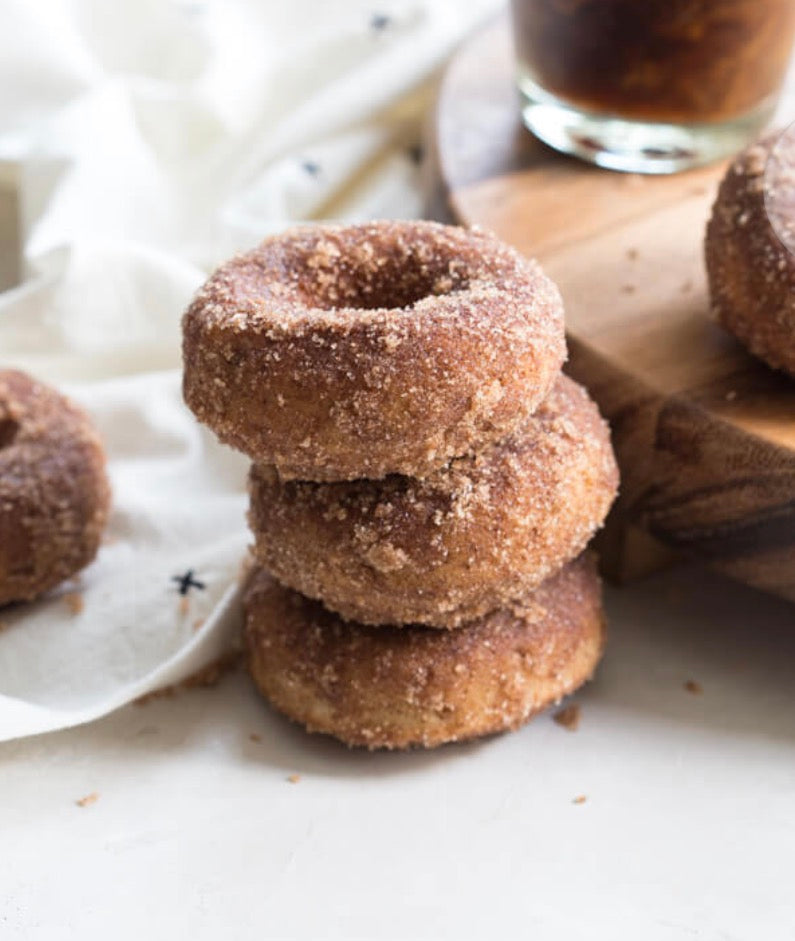 Cinnamon Sugar Cake Doughnuts