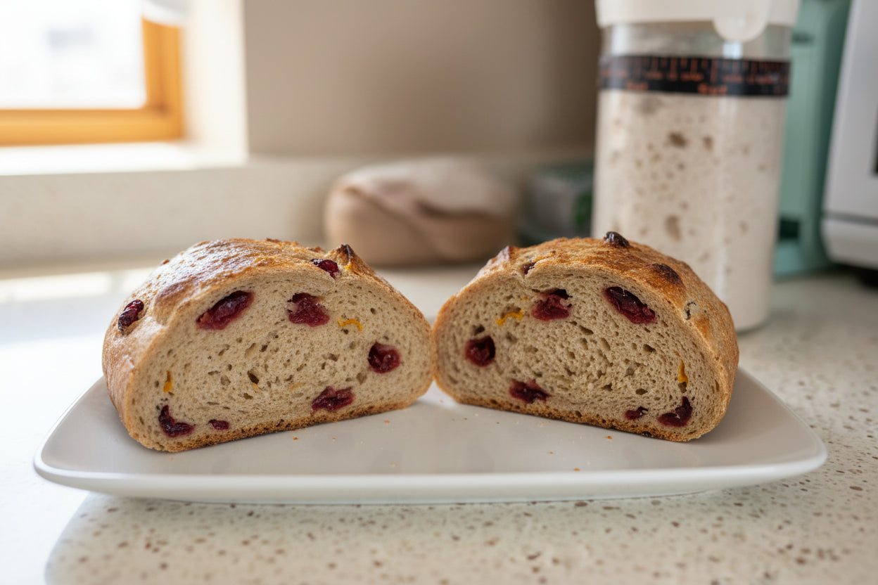 Cranberry Pecan Sourdough Loaf
