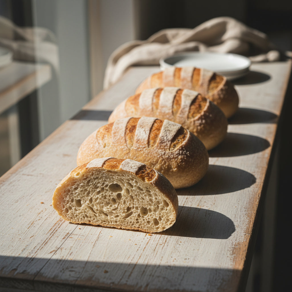 Mini Sourdough Loaves